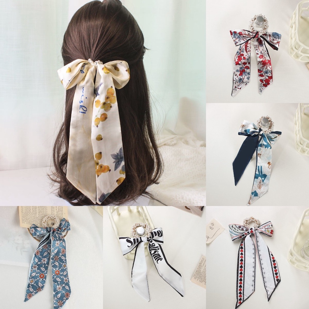 Dây Buộc Tóc Cao Su Ruy Băng Thời Trang Mới 2022