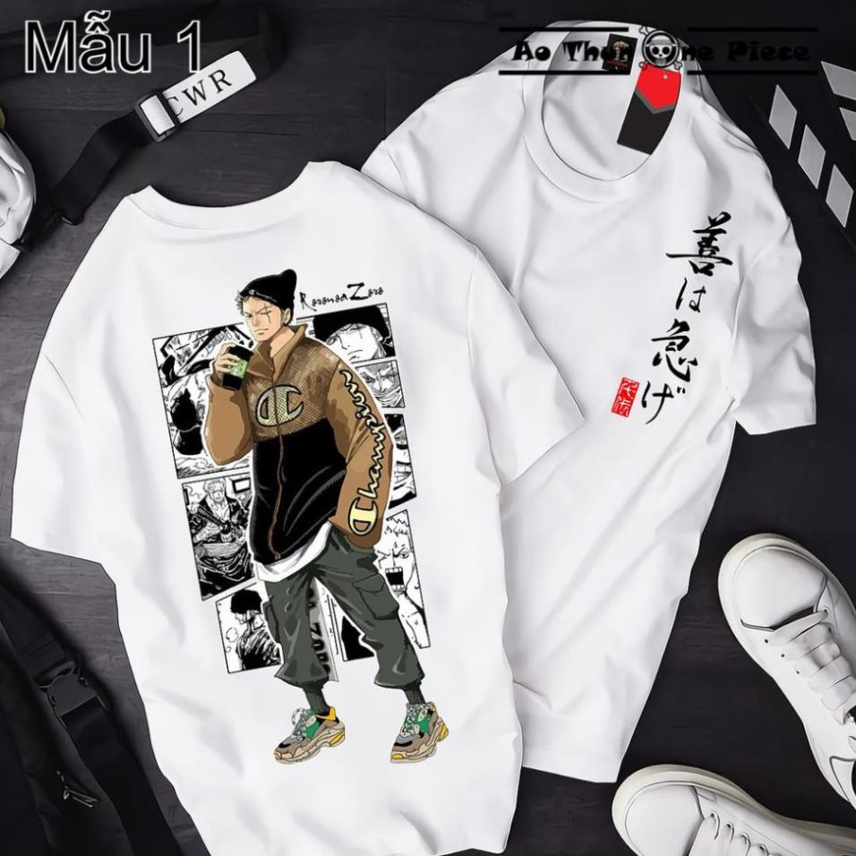 (Sale)Áo Thun In Hình Roronoa Zoro, Usopp, Sanji, Law 2 Mặt "Cực Đẹp, Cực Ngầu" - Áo Thun One Piece [Nhiều Mẫu]