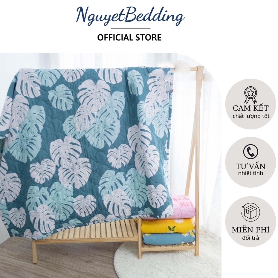 Chăn hè Cotton Poly - Mềm hè trần bông 2 mặt - Chất vải mềm mịn mát - Kích thước 1M8x2M - Ga gối NguyetBedding