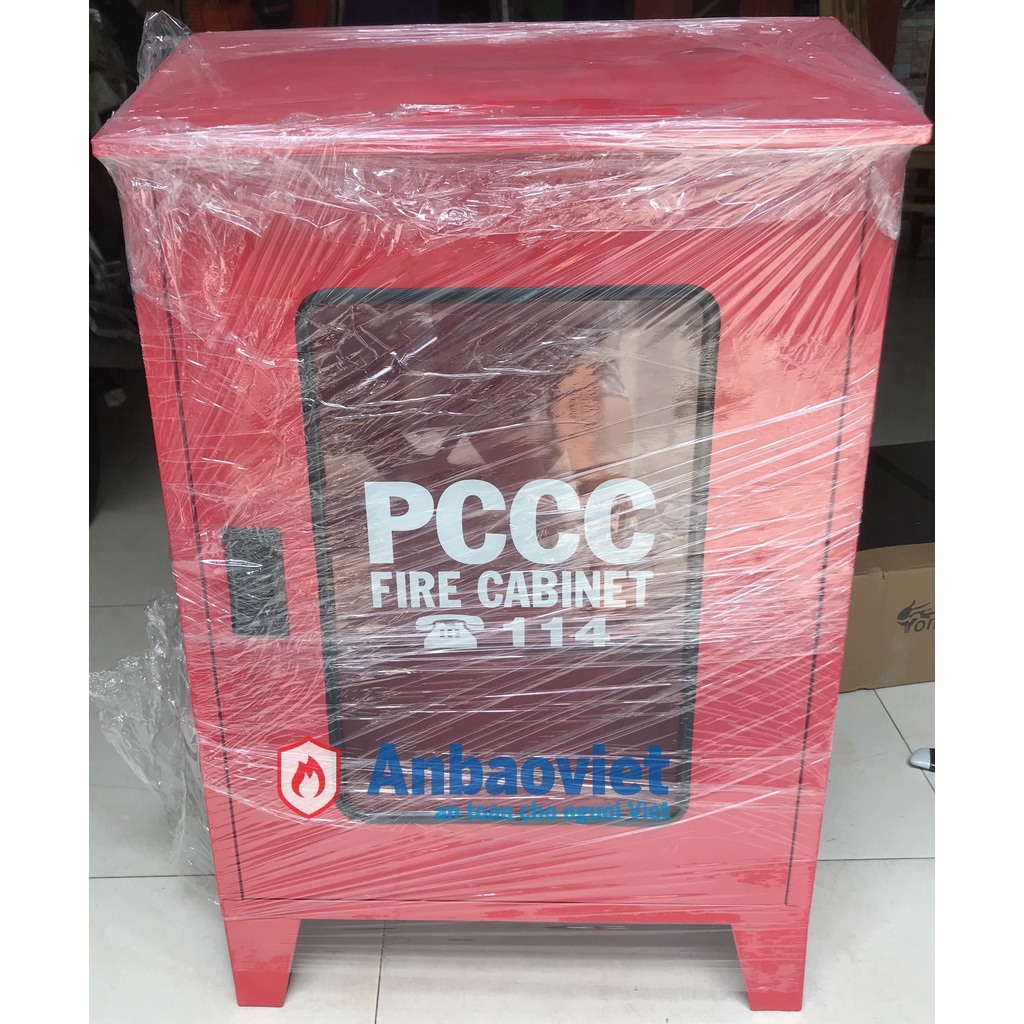 Tủ đựng thiết bị PCCC  bằng sắt ngoài trời có máy che