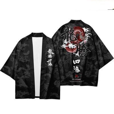 Set đồ Haori nam Kimono Yunhe Jiuxiao phong cách Nhật Bản siêu chất BSK08