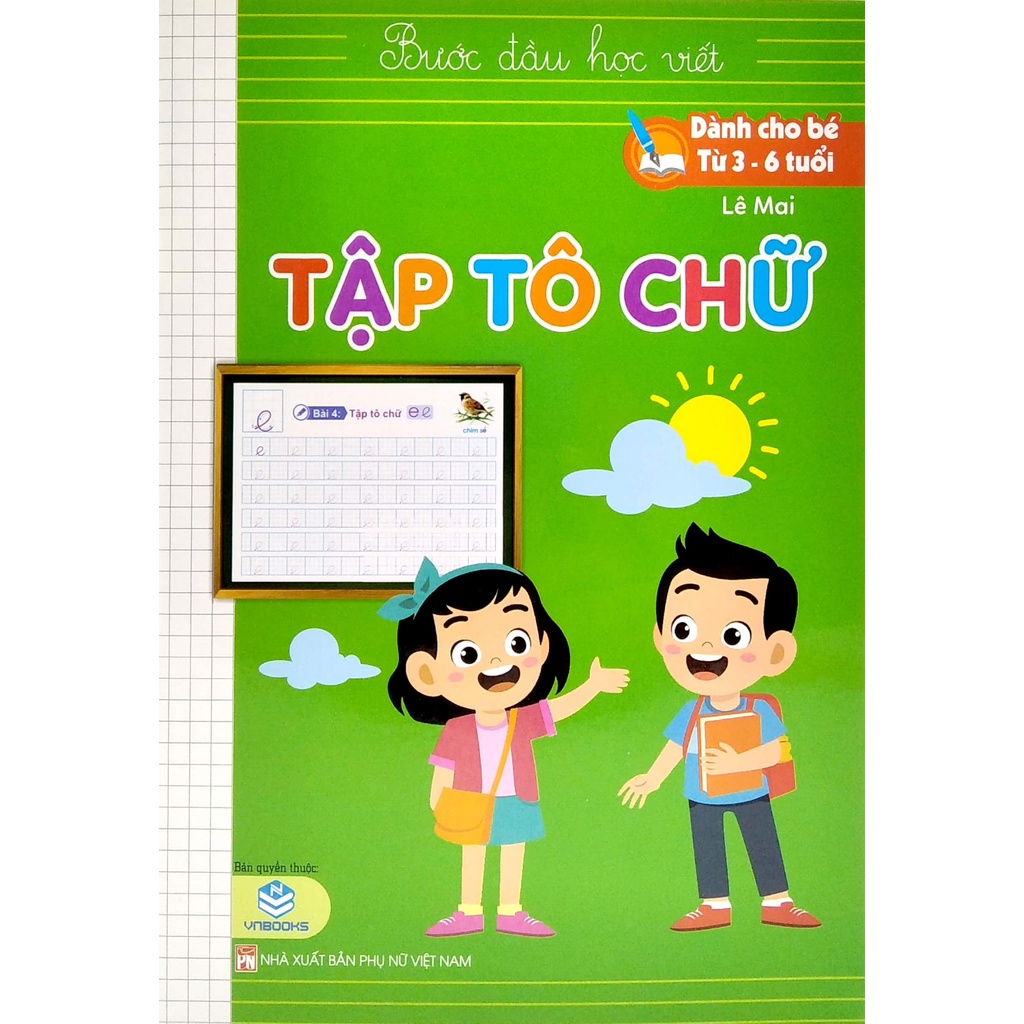 Sách Bước Đầu Học Viết - Tập Tô Chữ