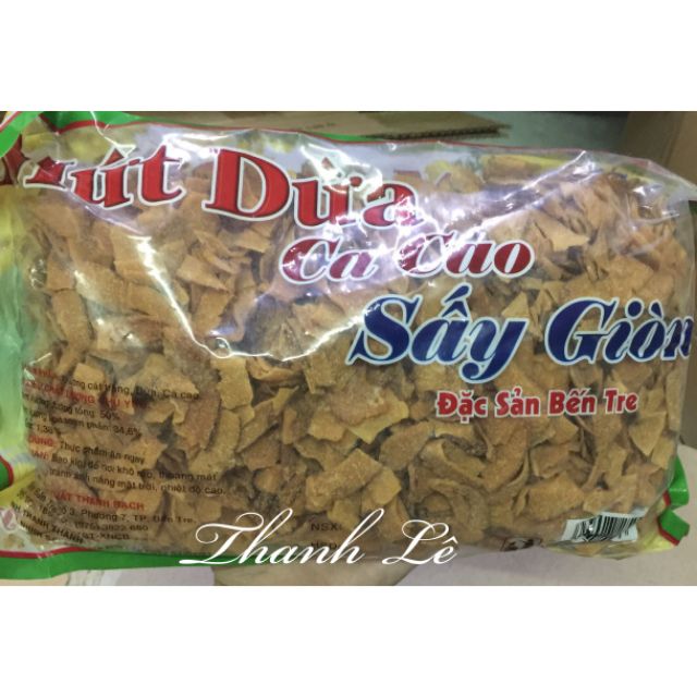 Mứt Dừa Sấy Giòn Thanh Thanh Gói 500gram