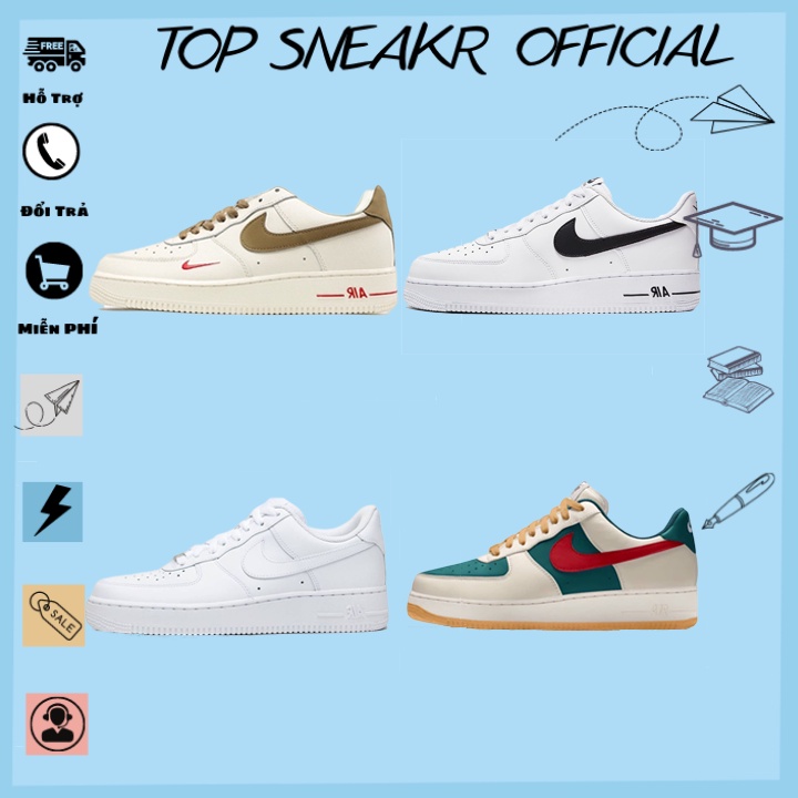 Siêu Sale Giày_Nike Nam Nữ, Giày Nike_AF1 Trắng Hàng Cao Cấp Full Box Bill
