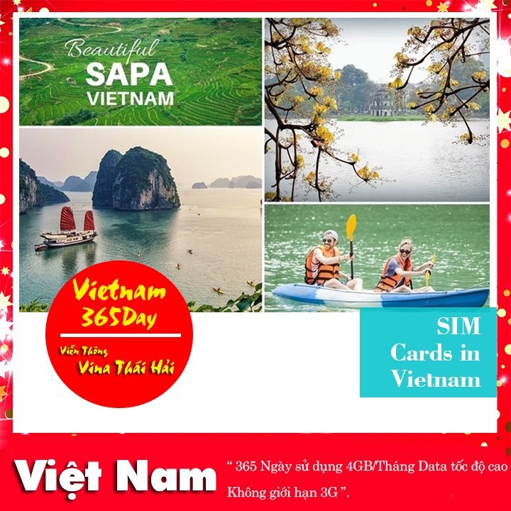 Sim Du Lịch Việt Nam 365 Ngày - Sim 4G Du Lịch Quốc Tế