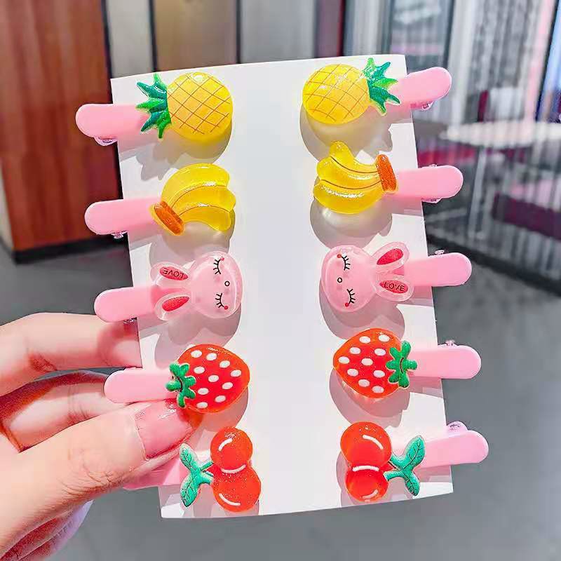 sét 10 kẹp tóc xinh sắn mang phong cách hàn quốc cho bé