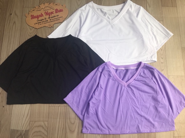 Áo croptop trơn cổ tim / Áo croptop cổ tim form rộng( kèm hình thật + video )