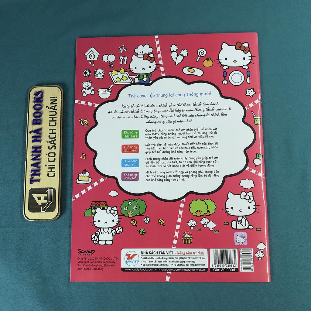 Sách - Hello Kitty - Rèn Luyện Khả Năng Quan Sát - Sở Thích Bao La Của Kitty (Sách tô màu dành cho trẻ 3+)