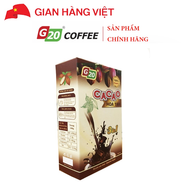 Cacao hòa tan 3 trong 1 G20 COFFEE