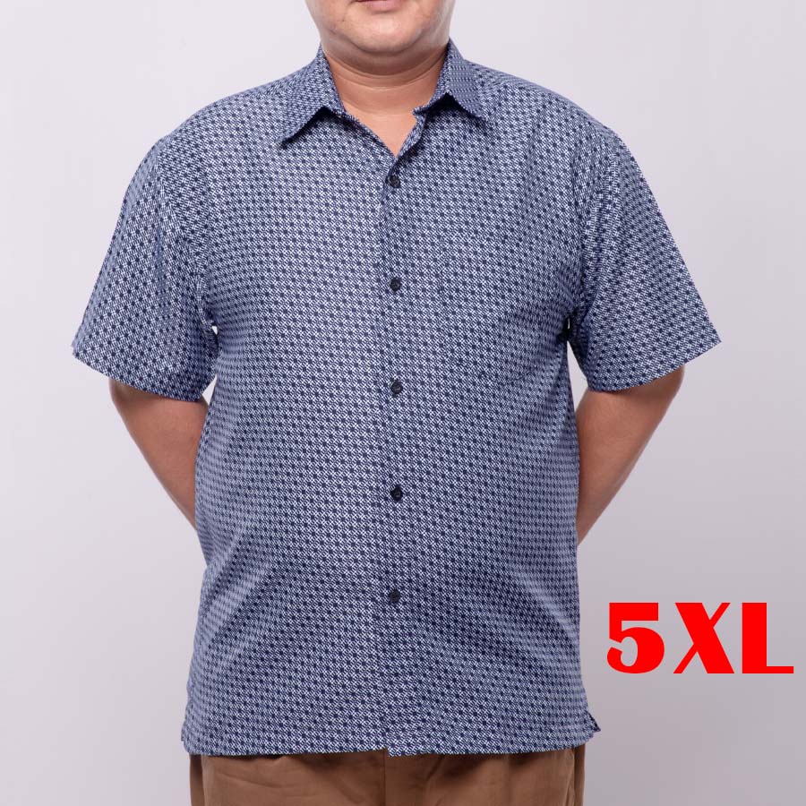 Áo Sơ Mi Trung Niên Vải Cotton Form Rộng Thoải Mái Có Nhiều Màu - Size 5XL