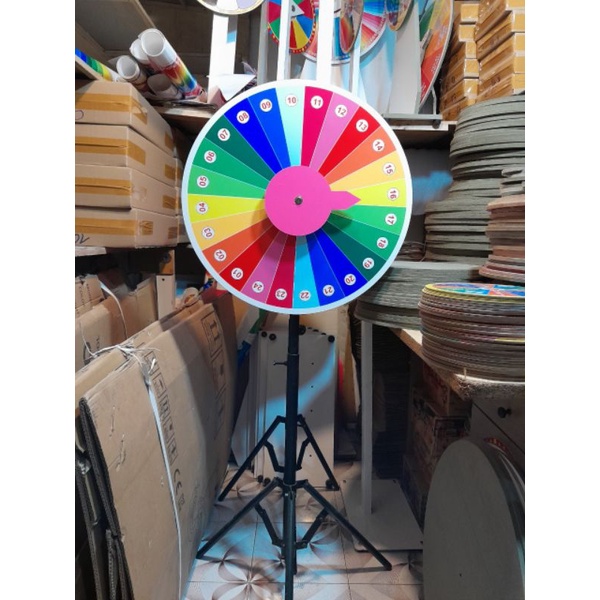 VÒNG QUAY TRÚNG THƯỞNG size 60cm cao 150 cm