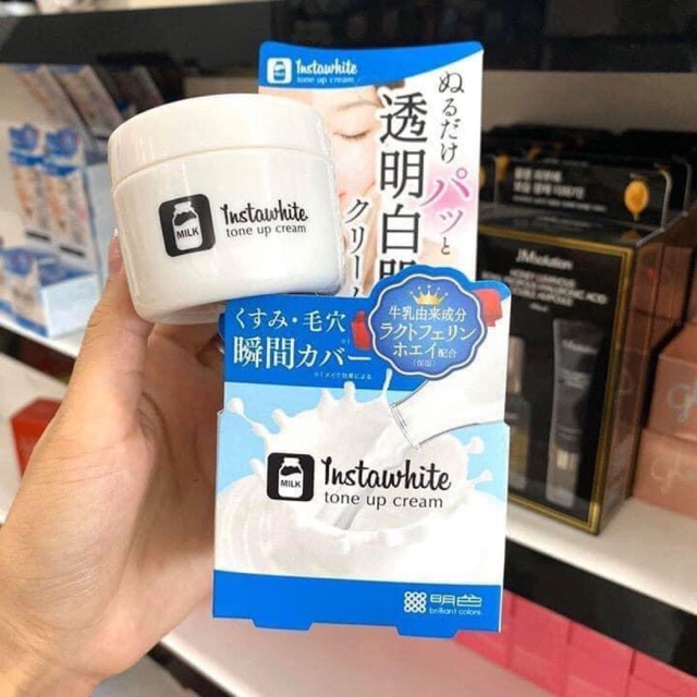 Kem nâng tone instawhite tone up cream meishoku