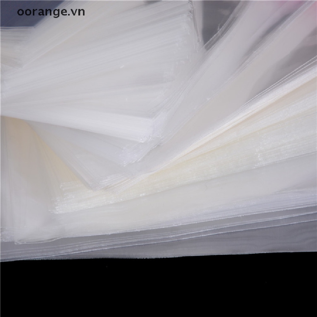 Bộ 100 Túi OPP Nhựa Trong Suốt Tự Dính Dùng Đựng Trang Sức