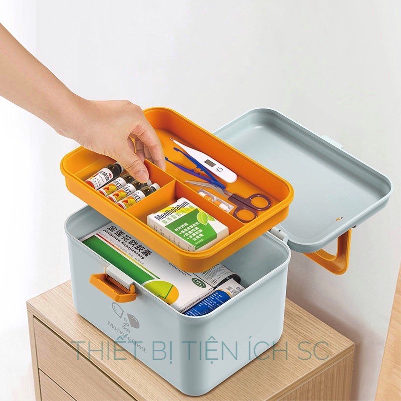 Hộp Đựng Thuốc Mini , Hộp Đựng Đa Năng GLOSEN Nhựa ABS Cao Cấp