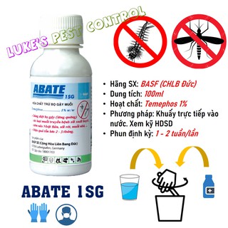 Thuốc diệt côn trùng bọ gây - lăng quăng ABATE 1SG 100ml - An toàn - Tiện lợi - Đảm bảo hiệu quả cho người dùng