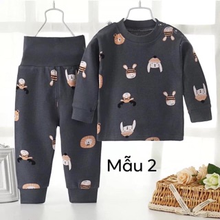 Bộ cotton cạp cao cho bé