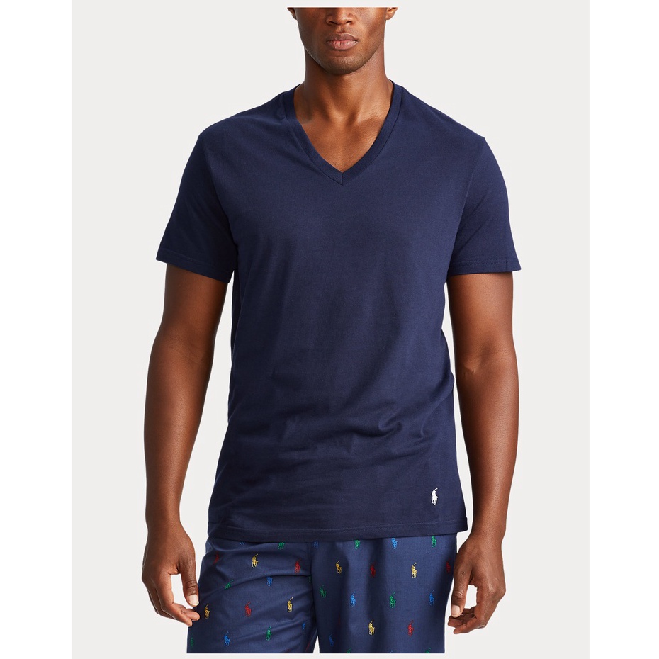 Áo lót nam Polo Ralph Lauren Classic V-Neck 3-Pack - Blue/Grey/Navy