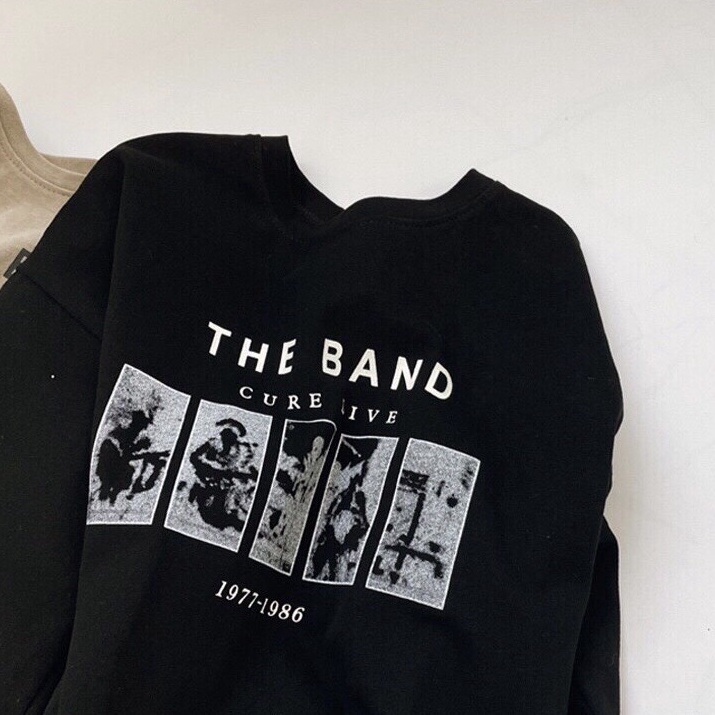 Áo thun tay lỡ form rộng - phông nam nữ 3158 cotton oversize - T shirt The Band