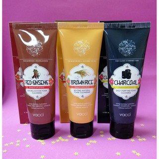 SỮA RỬA MẶT HÀN QUỐC 100ML - VACCI ( NHÂN SÂM - GẠO LỨT - THAN )