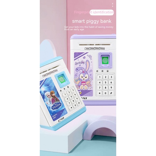 Hộp Tiết Kiệm Tiền Có Mật Khẩu Vân Tay Đồ Chơi An Toàn Cho Bé