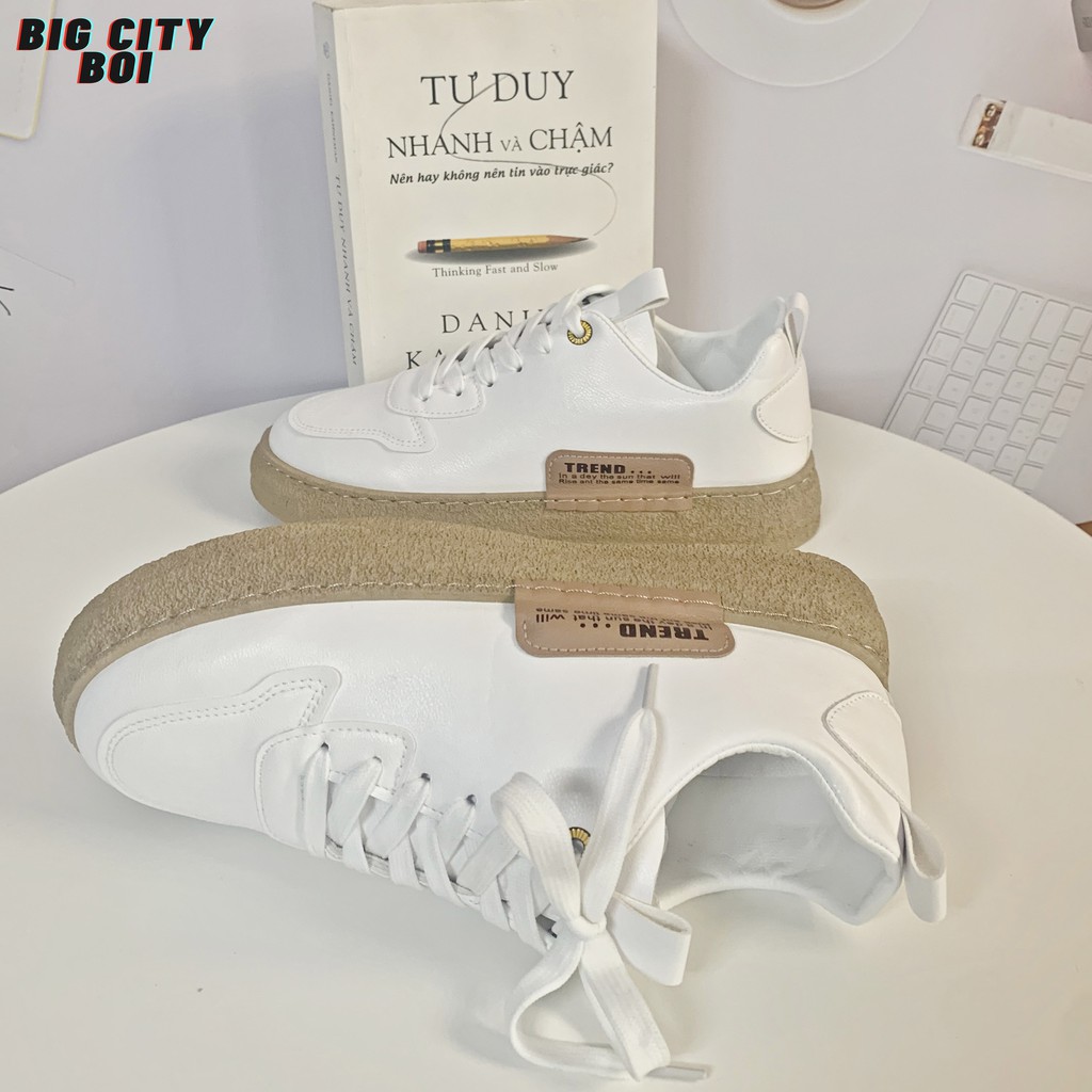 [Mẫu Mới Mag Trend] Giày Thể Thao Sneaker Đế Nhám Nam Nữ CTB-04 RENUP Êm Chân Thoáng Khí kiều Dáng Unisex Màu Trắng.