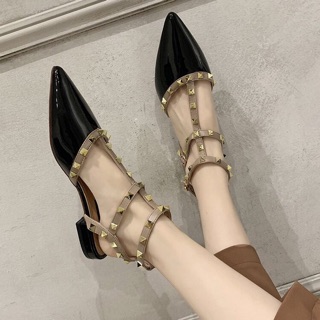 Giày bệt đinh valen 2cm