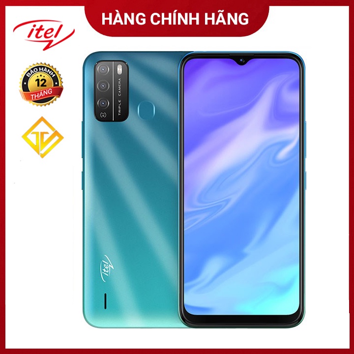 Điện thoại itel Vision1 Pro (L6502) 3GB/32GB , 6.52&quot; HD+ , Camera kép , Mới nguyên seal - Hàng Chính Hãng , Bảo Hành 12
