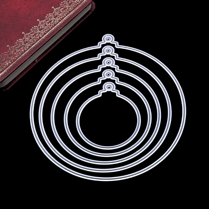 Khuôn Cắt Giấy Làm Từ Kim Loại Hình Mặt Dây Chuyền Trang Trí Scrapbook