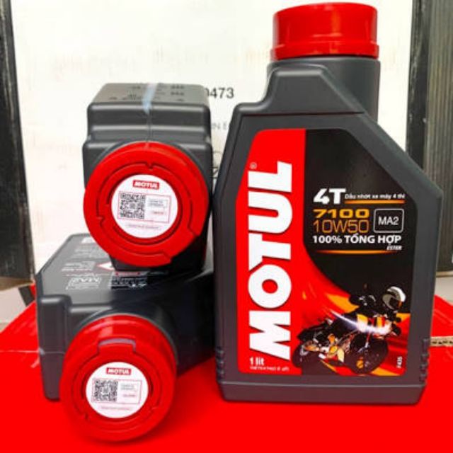 Dầu nhớt Motul 7100 10w50 4T 1l -100 % tổng hợp