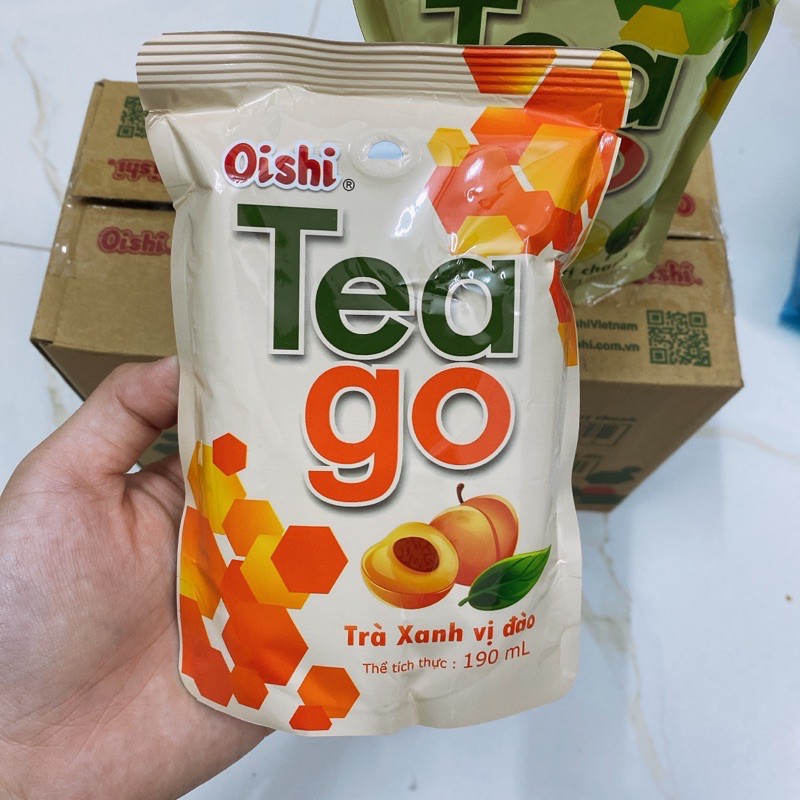 Nước trà xanh, hoa quả Teago Oishi 190ml | BigBuy360 - bigbuy360.vn