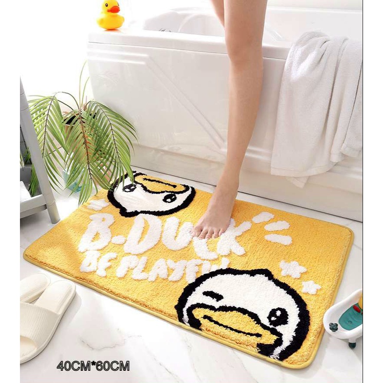 [Giá siêu rẻ] Thảm Vịt B-DUCK – nhỏ (40x60cm) - lớn (60x80cm).Thảm lau chân chống trượt