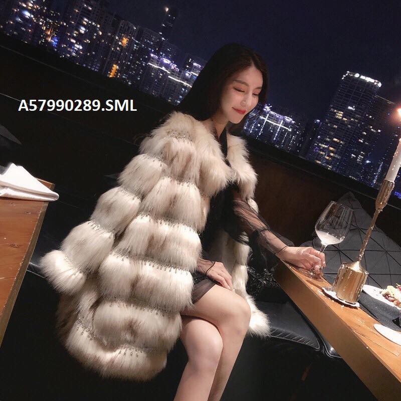 ÁO KHOÁC LÔNG XƯỚC NỮ DÁNG DÀI