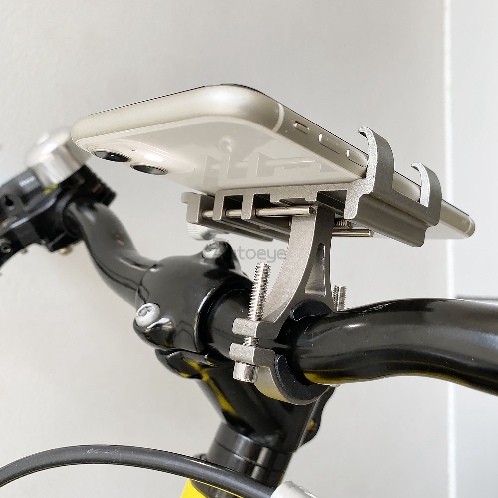 Giá Đỡ Điện Thoại Gắn Tay Lái Xe Đạp MTB Bằng Hợp Kim Nhôm Chống Trượt Có Thể Điều Chỉnh