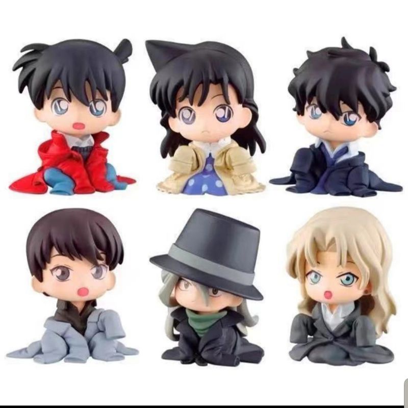 Mô hình Conan teo nhỏ Vol 6: Shinichi Ran Matsuda Hiromitsu Gin Vermouth