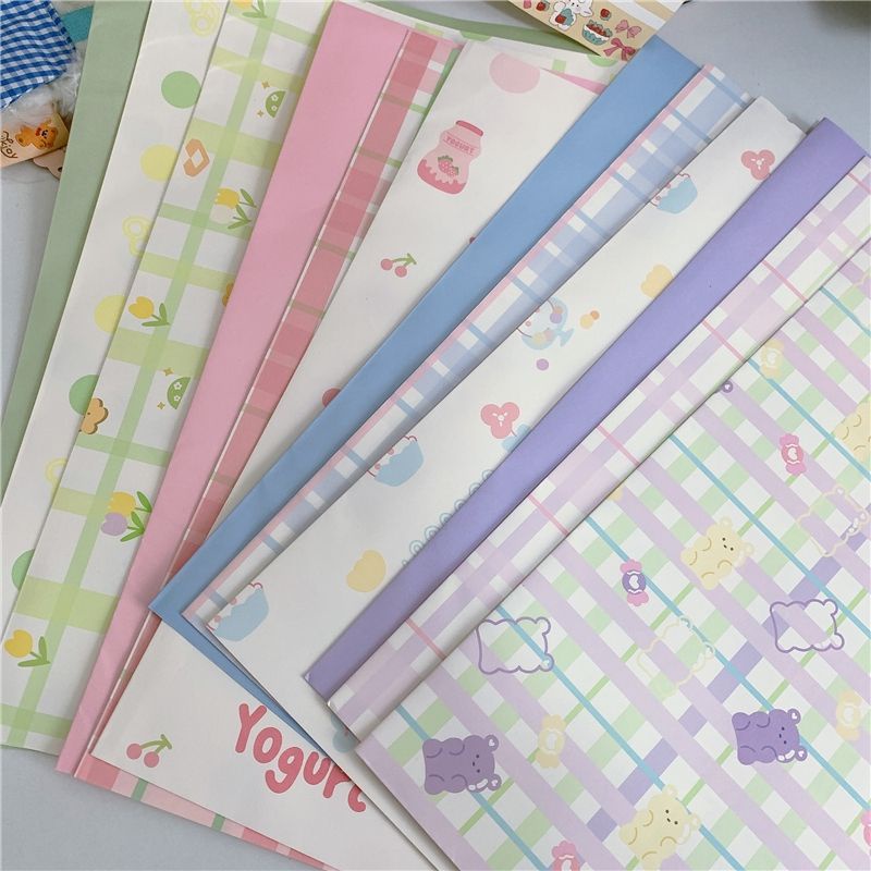 MẪU MỚI - Giấy gói quà - bao tập vở họa tiết dễ thương nhiều màu sắc