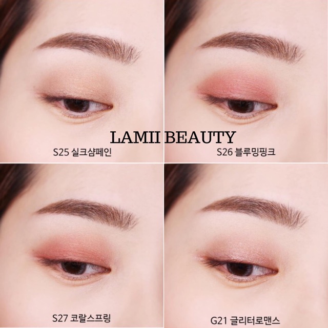 Phấn mắt mới ra mắt Aritaum Mono Eyes Apricot Collection