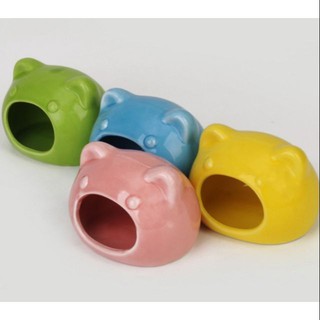 Nhà ngủ sứ mèo cho Hamster 9x7x7cm