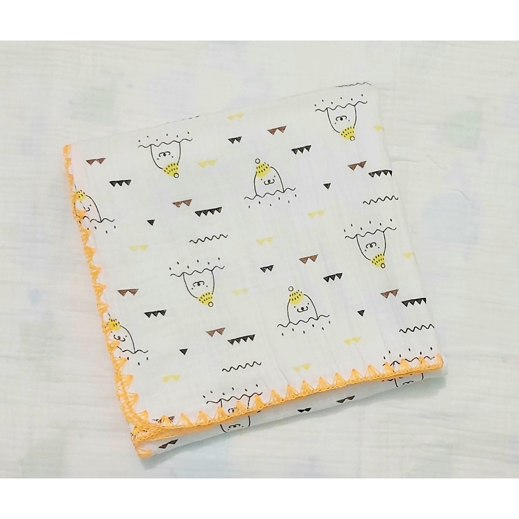 Khăn xô Muslin Hàn Quốc Organic 4 lớp cao cấp cho bé, Khăn tắm xô đa năng cho bé sơ sinh Thị Nắng Store
