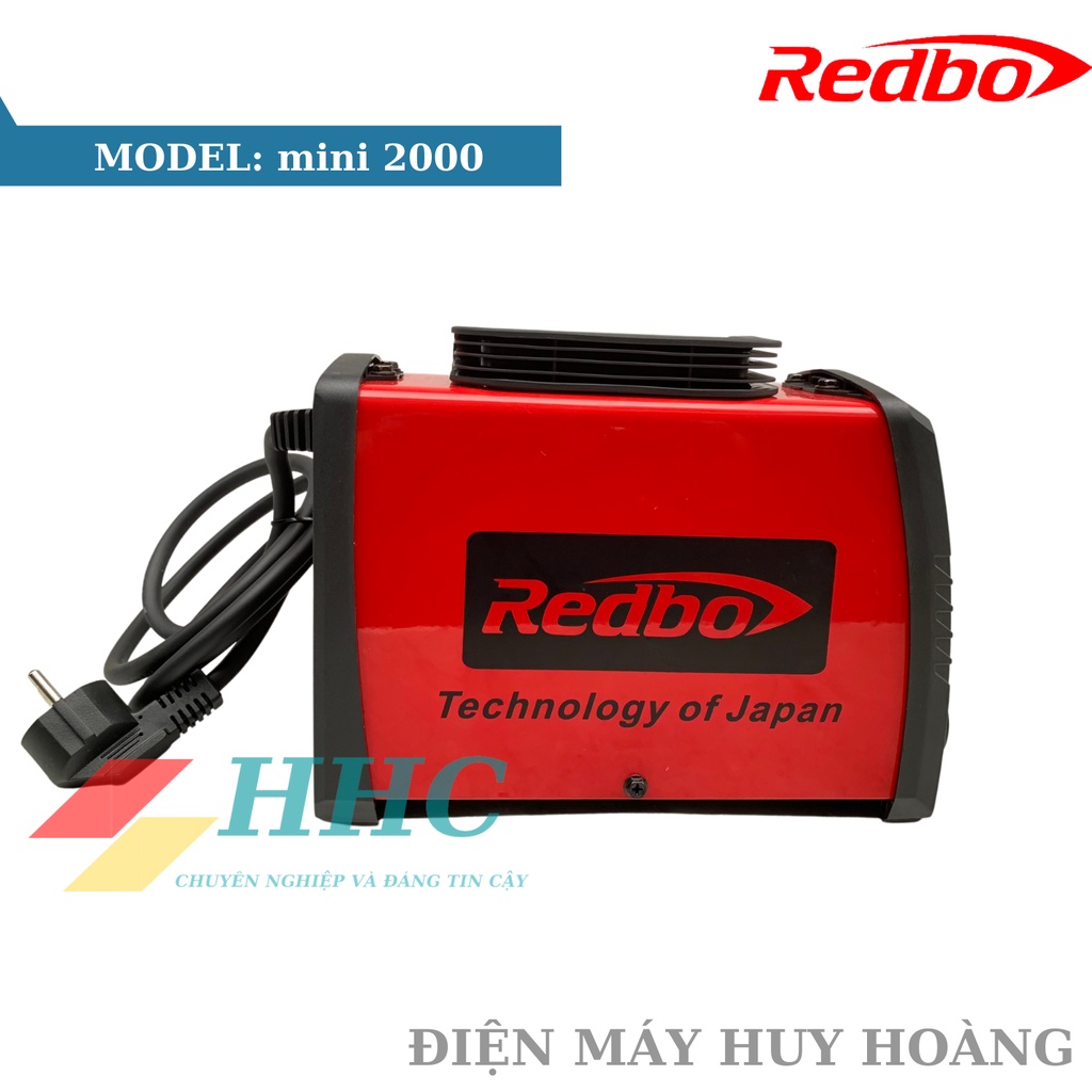 Máy hàn điện tử inverter Redbo mini 2000, máy hàn cho thợ cơ khí, thợ cửa sắt, máy hàn gia đình tặng kèm ke góc nam châm