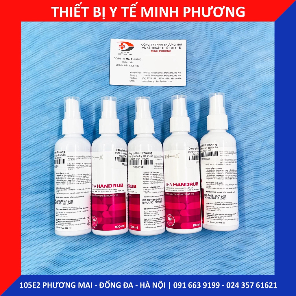 Dung dịch rửa tay sát khuẩn nhanh THA chai 100ml
