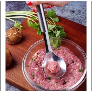 THÌA INOX NẶN VIÊN THỊT, NẶN MỌC