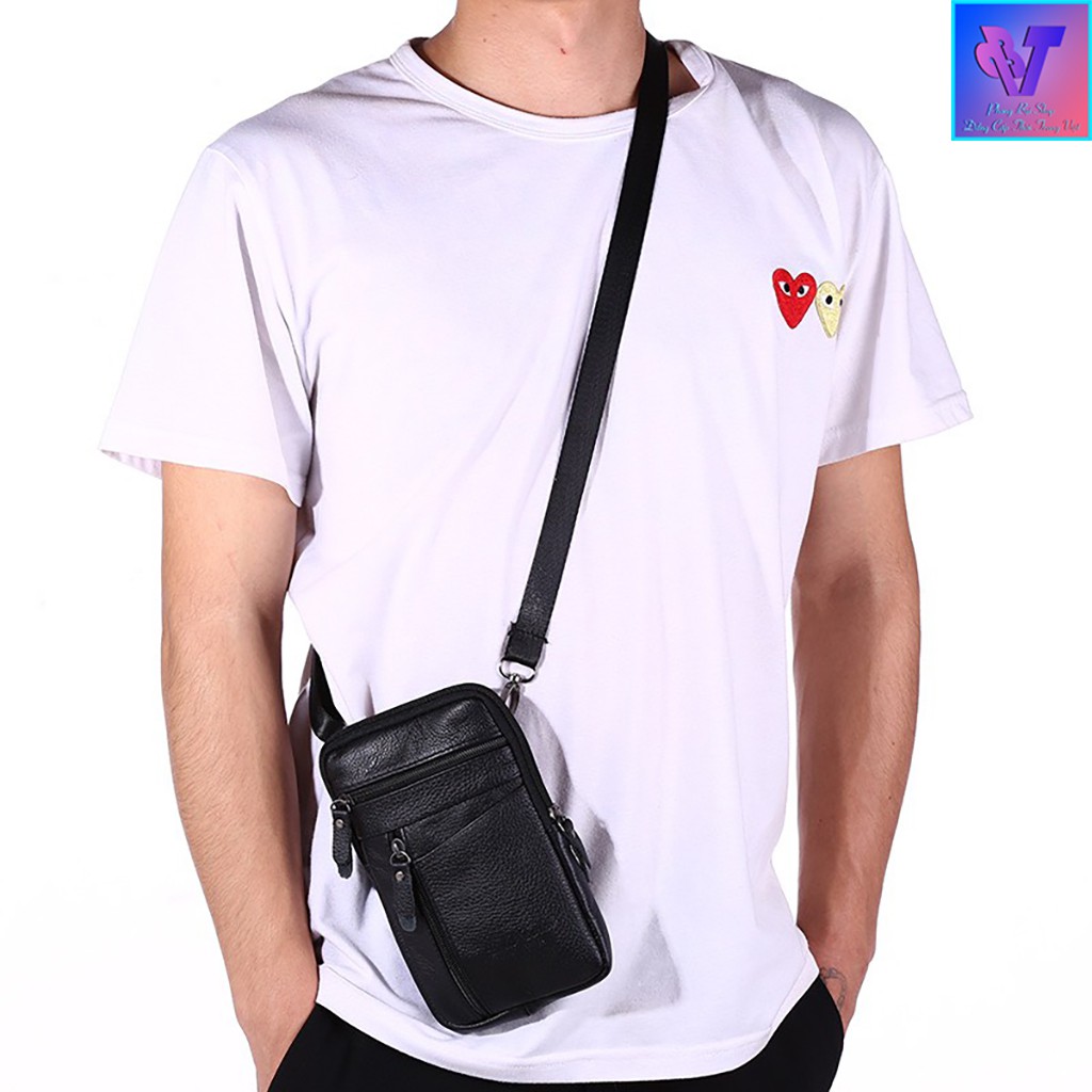 Túi Xách Nam Siêu Giảm Giá Chất Da Đẹp Kiểu Dáng Mini Tiện Lợi Để Điện Thoại Ví Tiền Đeo Chéo Đeo Hông Đeo Ngang - PB047 | BigBuy360 - bigbuy360.vn