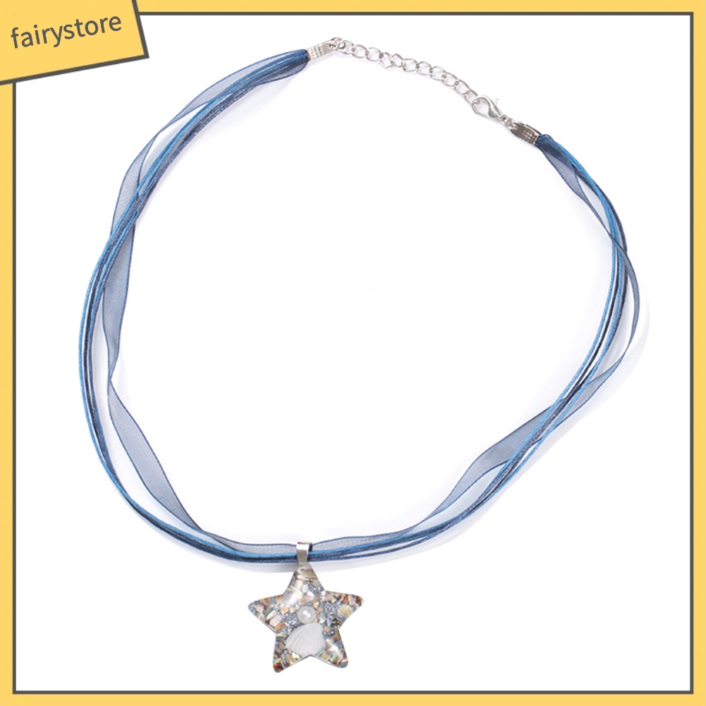 Dây chuyền kim loại mặt ngôi sao năm cánh thời trang cho nữ
