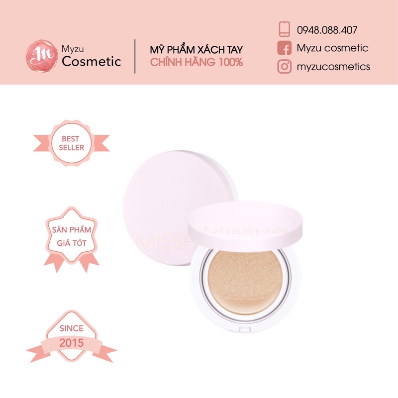 Phấn nước Missha Magic Cushion Cover Lasting SPF50+ PA+++