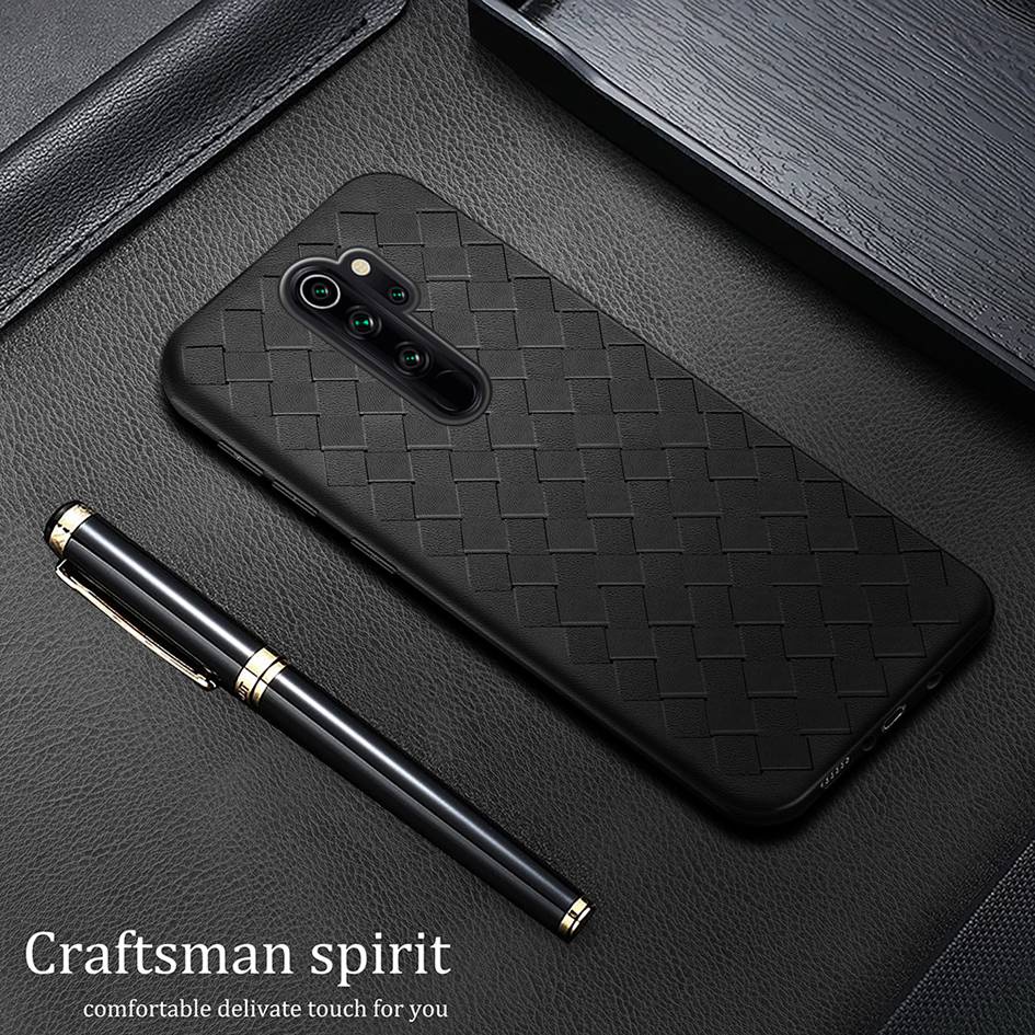 Ốp Điện Thoại TPU Mềm Siêu Mỏng Kiểu Dệt Gợn Sóng Cho Xiaomi Redmi Note 9 9S 9Pro Max Redmi 9 9A 9C 8 8A K20 K30 Note 8 Pro