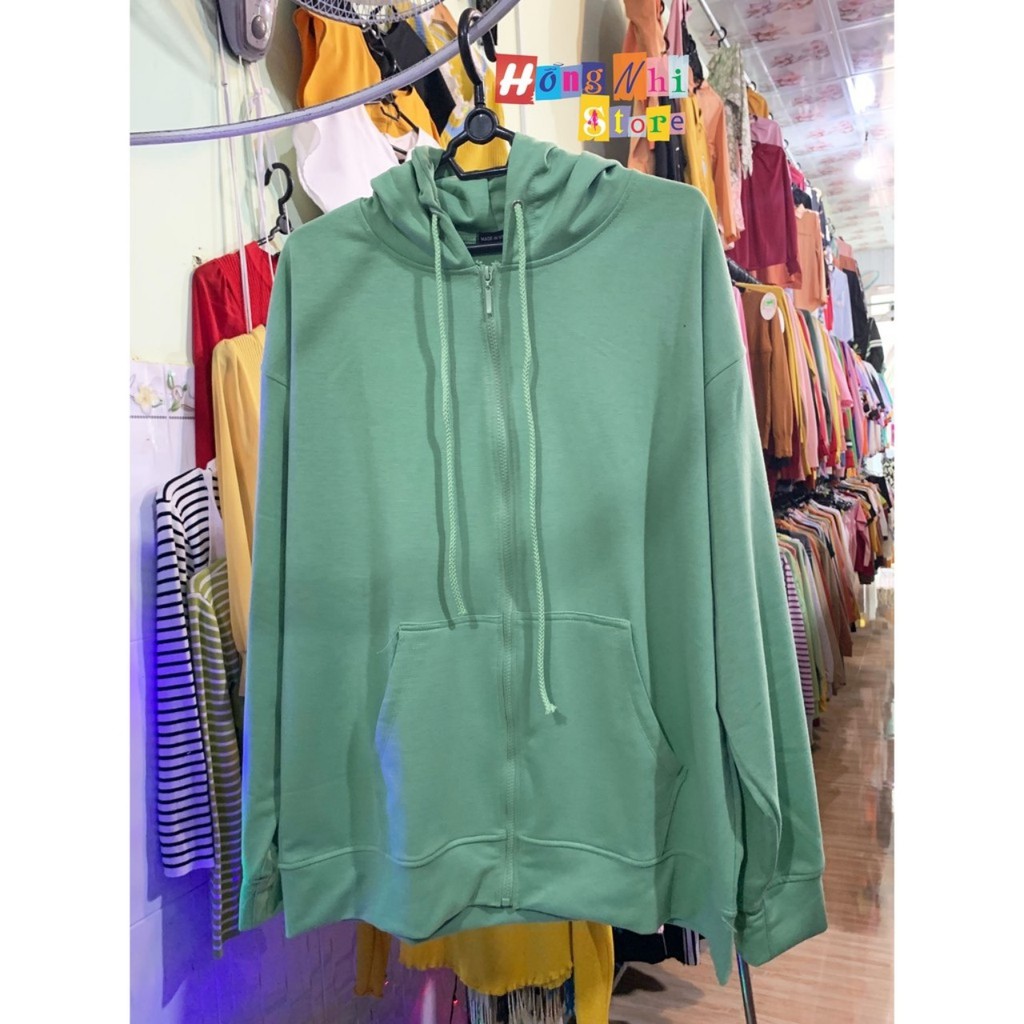 Áo khoác hoodie zip khóa kéo phom rộng UNISEX dành cho nam nữ