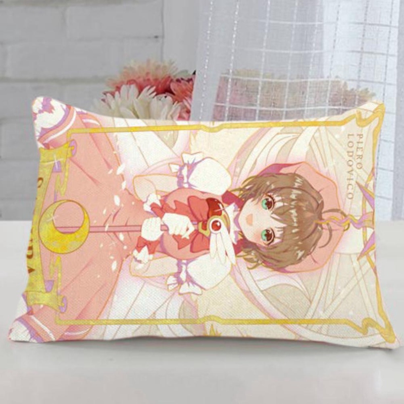 Vỏ gối hai mặt in hình Cardcaptor Sakura Clear Card đáng yêu