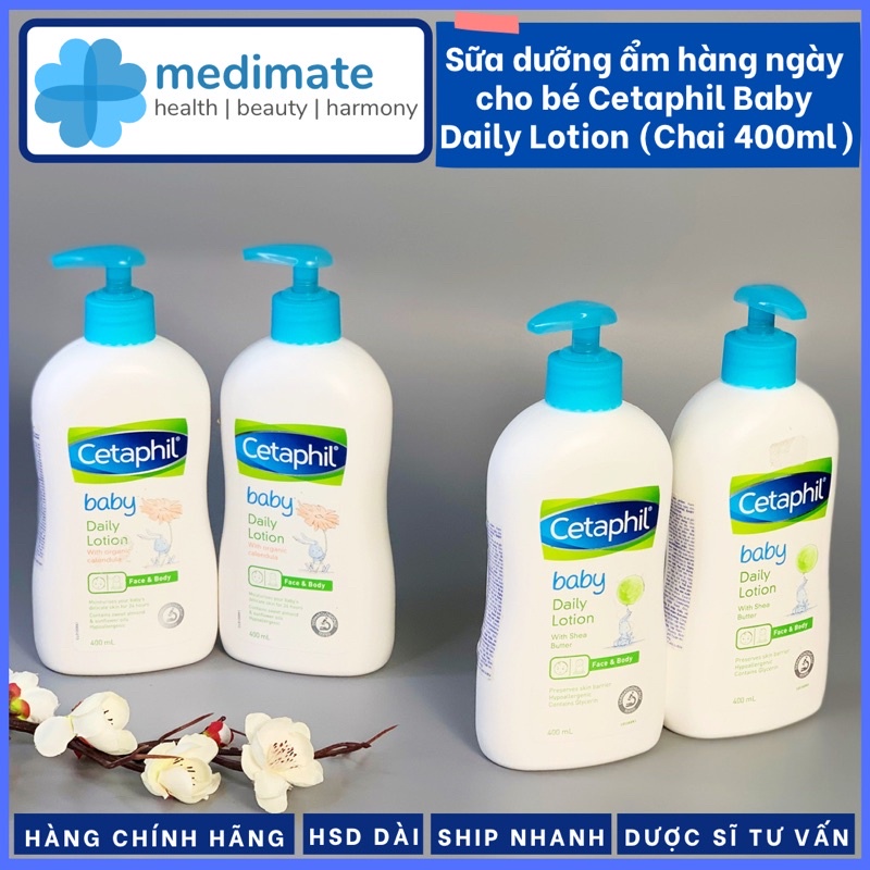 Sữa dưỡng ẩm hàng ngày cho bé Cetaphil Baby Daily Lotion Chai 400ml