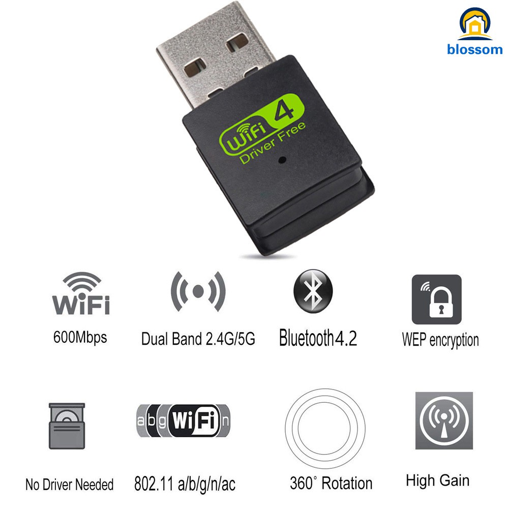 Usb Wifi Bluetooth Không Dây Cho Pc Laptop