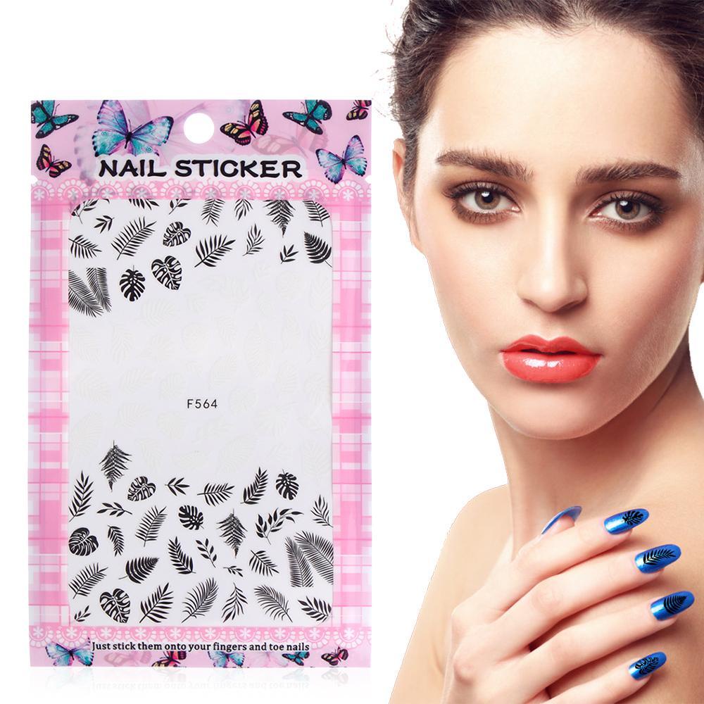 Miếng Dán Trang Trí Móng Tay Họa Tiết Hình Học Mới